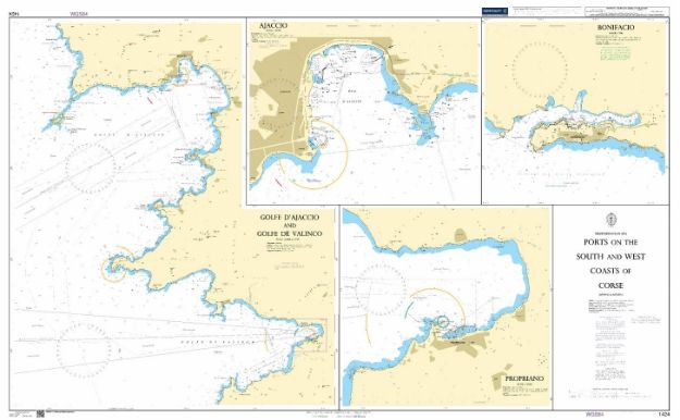 BA 1424 - Mediterranean Sea, Ports on the South and West Coasts of Corse.